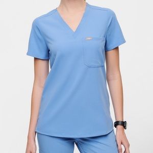 FIGS CEIL BLUE SCRUBS.